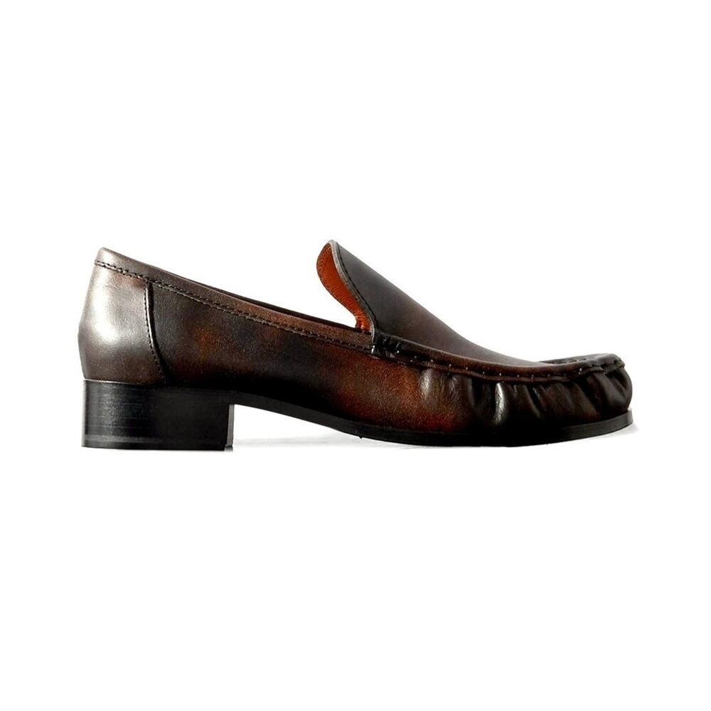 ACNE STUDIOS Babi Due Painted Leather Loafer Shoes US9 UK6 EU39.